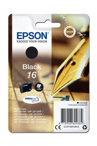 ⁨Epson oryginalny ink / tusz C13T16214012, T162140, black, 5.4ml⁩ w sklepie Wasserman.eu