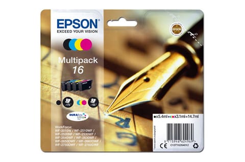 ⁨Epson oryginalny ink / tusz C13T16264012, T162640, CMYK, 3x3.1/5.4ml⁩ w sklepie Wasserman.eu