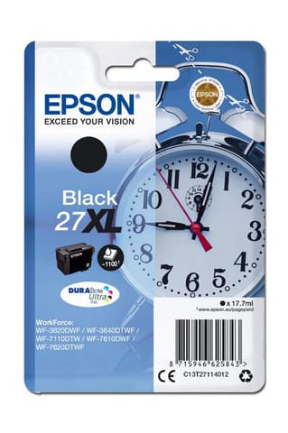 ⁨Epson oryginalny ink / tusz C13T27114012, 27XL, black, 17,7ml⁩ w sklepie Wasserman.eu