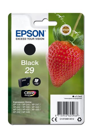 ⁨Epson oryginalny ink / tusz C13T29814012, T29, black, 5,3ml⁩ w sklepie Wasserman.eu