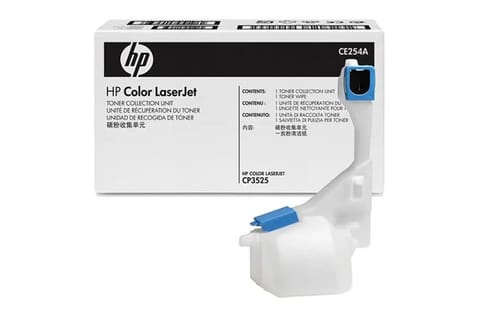 ⁨HP original waste box CE254A, 36000s, HP CLJ CM3530, CP3525, LJ 500 M551dn, MFP M575, 570, waste toner container⁩ at Wasserman.eu