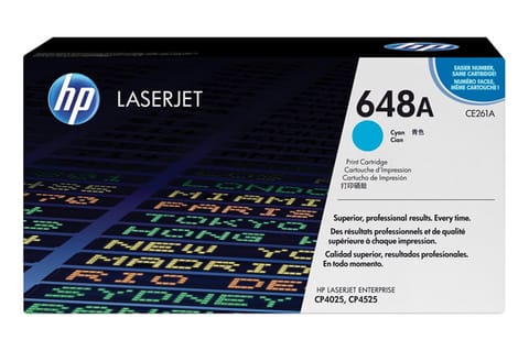 ⁨HP 648A Cyan Original LaserJet Toner Cartridge⁩ at Wasserman.eu