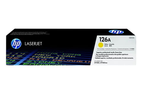 ⁨HP 126A Yellow Print Cartridge CE312A⁩ at Wasserman.eu
