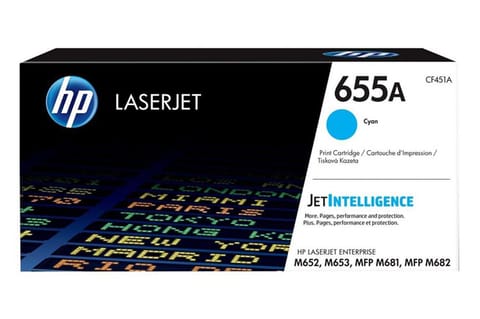⁨Laser Toner cartridge HP 655A Cyan CF451A⁩ at Wasserman.eu