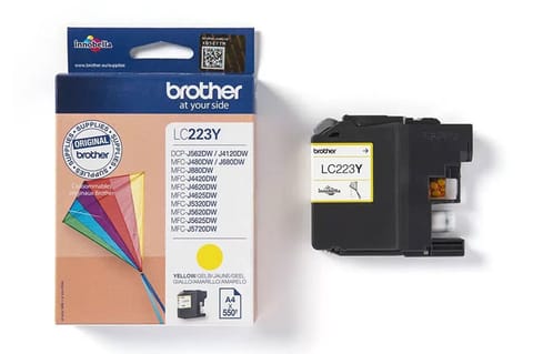 ⁨Brother LC-223Y ink cartridge 1 pc(s) Original Yellow⁩ at Wasserman.eu