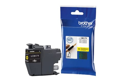 ⁨Tusz Brother żółty LC3617Y=LC-3617Y, 550 str.⁩ w sklepie Wasserman.eu