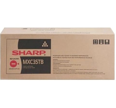⁨Sharp Original Toner Cartridge MX-C35TB, black, 9000s, Sharp MX-C357F, MX-C407P, O⁩ at Wasserman.eu