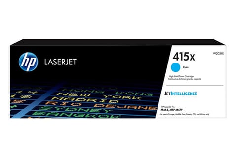 ⁨HP 415X High Yield Cyan Original LaserJet Toner Cartridge⁩ at Wasserman.eu