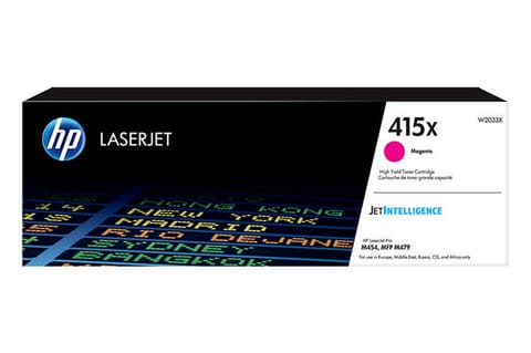 ⁨HP 415X High Yield Magenta Original LaserJet Toner Cartridge⁩ at Wasserman.eu