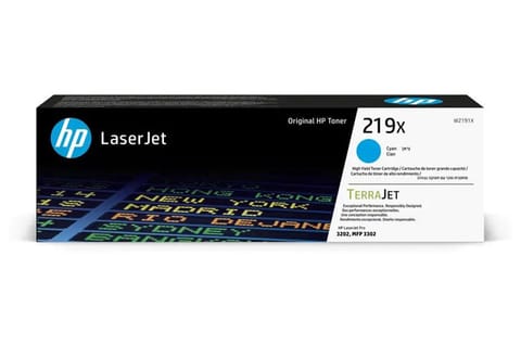 ⁨HP TerraJet oryginalny toner W2191X, HP 219X, cyan, 2500s, high capacity⁩ w sklepie Wasserman.eu