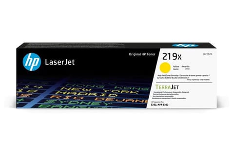 ⁨Oryginalny Toner Yellow HP Color LaserJet Pro 3202, 3302 (219X W2192X)⁩ w sklepie Wasserman.eu