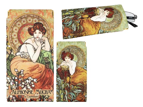 ⁨Etui na okulary, miękkie - A. Mucha, Kamienie Szlachetne, Topaz (CARMANI)⁩ w sklepie Wasserman.eu