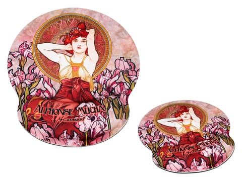 ⁨Podkładka pod mysz komputerową z poduszką na nadgarstek - A. Mucha, Kamienie Szlachetne, A (CARMANI)⁩ w sklepie Wasserman.eu