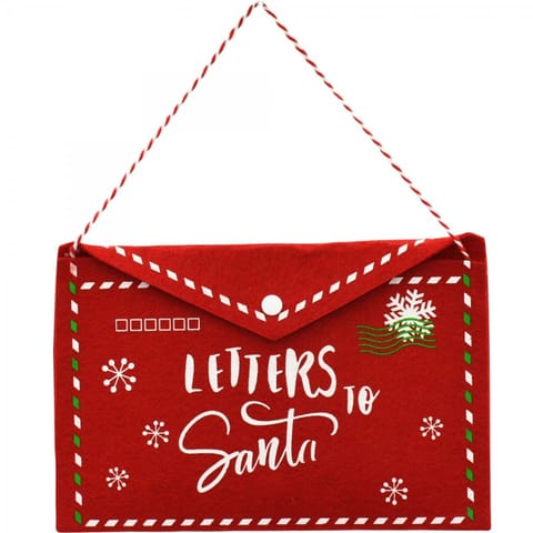 ⁨KOPERTA ŚWIĄTECZNA LIST DO ŚWIĘTEGO MIKOŁAJA FILCOWA 38x30CM LETTERS SANTA⁩ w sklepie Wasserman.eu