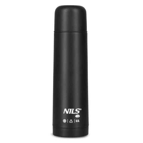 ⁨NC3803 TERMOS TURYSTYCZNY 500 ML CZARNY NILS CAMP⁩ w sklepie Wasserman.eu