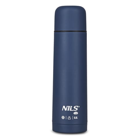 ⁨NC3803 TERMOS TURYSTYCZNY 500 ML NIEBIESKI NILS CAMP⁩ w sklepie Wasserman.eu