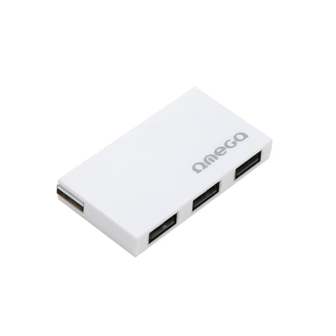 ⁨OMEGA USB 2.0 HUB 4 PORT BOX WHITE [42852]⁩ at Wasserman.eu