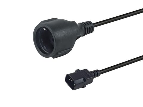 ⁨Equip Power Cable Black 0.25 M Iec⁩ w sklepie Wasserman.eu