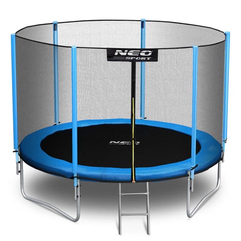 ⁨Trampolina ogrodowa 8ft/252cm z siatką zewnętrzną i drabinką Neo-Sport⁩ w sklepie Wasserman.eu