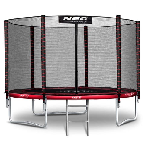 ⁨Trampolina ogrodowa 8ft/252cm z siatką zewnętrzną i drabinką Neo-Sport⁩ w sklepie Wasserman.eu