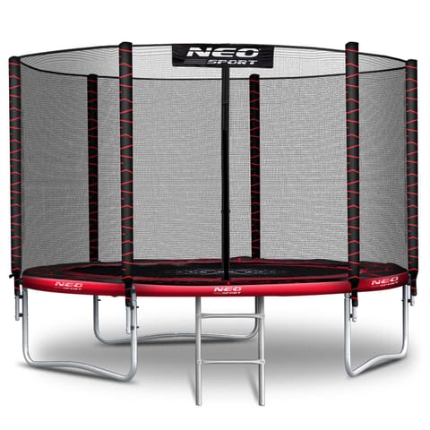 ⁨Trampolina ogrodowa 10ft/312cm z siatką zewnętrzną i drabinką Neo-Sport⁩ w sklepie Wasserman.eu