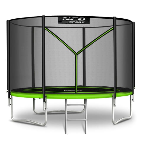 ⁨Trampolina ogrodowa 8ft/252cm z siatką zewnętrzną i drabinką Neo-Sport⁩ w sklepie Wasserman.eu