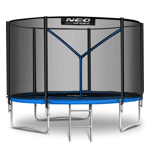 ⁨Trampolina ogrodowa 8ft/252cm z siatką zewnętrzną i drabinką Neo-Sport⁩ w sklepie Wasserman.eu
