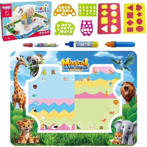 ⁨WOOPIE Mata Wodna do Malowania Safari Literki Cyferki⁩ w sklepie Wasserman.eu
