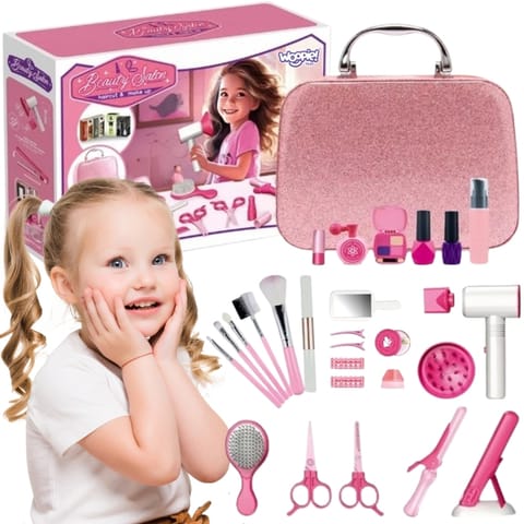 ⁨WOOPIE Salon Fryzjerski Kosmetyczka w Kuferku 2w1 43 el.⁩ w sklepie Wasserman.eu