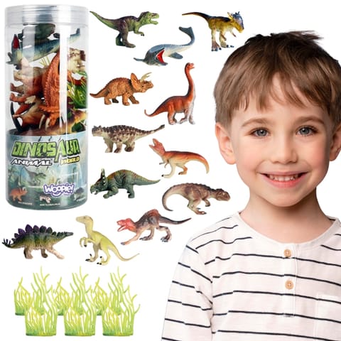 ⁨WOOPIE Zestaw Figurki Dinozaury 18 szt. - wersja 2⁩ w sklepie Wasserman.eu