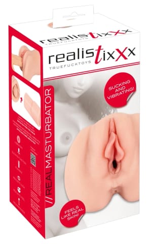 Realistixxx Suckin - maszyna intymna z funkcją ssania i wibracji, 21,8 cm w sklepie Wasserman.eu