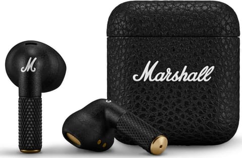 ⁨Słuchawki douszne Marshall Minor IV TWS Czarne⁩ w sklepie Wasserman.eu