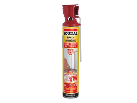PIANKA MONTAŻOWA WĘŻYKOWA SOUDAL GENIUS GUN 770ML w sklepie Wasserman.eu