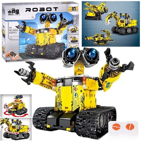 ⁨Zestaw klocków 4w1 Złóż zdalnie sterowane ROBOTY i MASZYNY 828-ele RC0738⁩ w sklepie Wasserman.eu