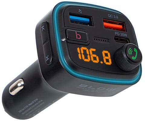 ⁨Transmiter FM Blow Bluetooth 5.3 +QC3.0 +PD 30W⁩ w sklepie Wasserman.eu