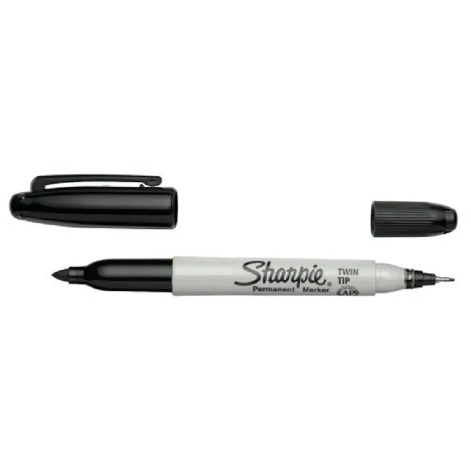 ⁨Sharpie-marker Twin Tip czarny⁩ w sklepie Wasserman.eu