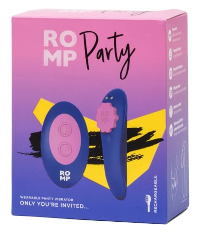 ⁨ROMP Party - Wibrujący model intymny z pilotem, wodoodporny, silikonowy⁩ w sklepie Wasserman.eu
