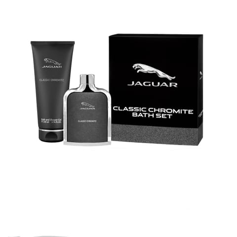 ⁨JAGUAR Zestaw prezentowy męski Classic Chromite (woda toaletowa 100ml + żel pod prysznic 200ml)⁩ w sklepie Wasserman.eu