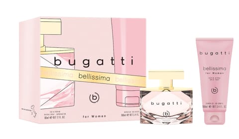 ⁨BUGATTI Zestaw prezentowy damski Bellissima (woda perfumowana 60ml + żel pod prysznic 100ml)⁩ w sklepie Wasserman.eu