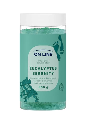 ⁨ON LINE Sól do stóp Eucalyptus Serenity 800 g⁩ w sklepie Wasserman.eu