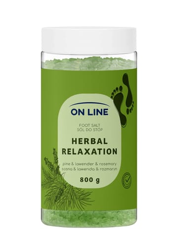 ⁨ON LINE Sól do stóp Herbal Relaxation 800 g⁩ w sklepie Wasserman.eu
