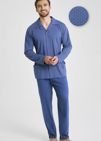 ⁨PIŻAMA TARO 3484 DEREK AW26 01 (kolor jeans, rozmiar 4XL)⁩ w sklepie Wasserman.eu