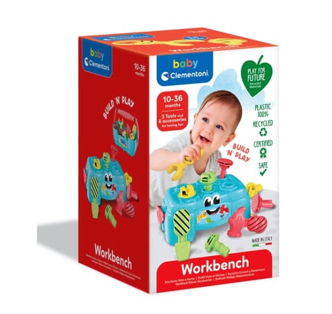 ⁨Stolik Małego Majsterkowicza Narzędzia Skrzynka Clementoni 17733⁩ w sklepie Wasserman.eu