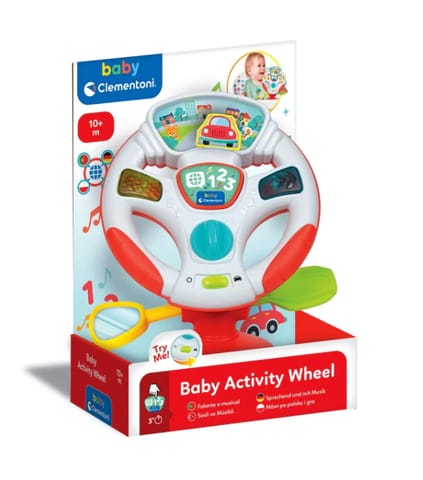 ⁨Interaktywna Mówiąca Elektroniczna Kierownica Język Polski i Niemiecki Clementoni 17533⁩ w sklepie Wasserman.eu