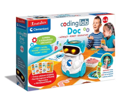 ⁨Zestaw Edukacyjny Robot Doc Nauka Robotyka Edukacyjna Język Polski Clementoni 50730⁩ w sklepie Wasserman.eu