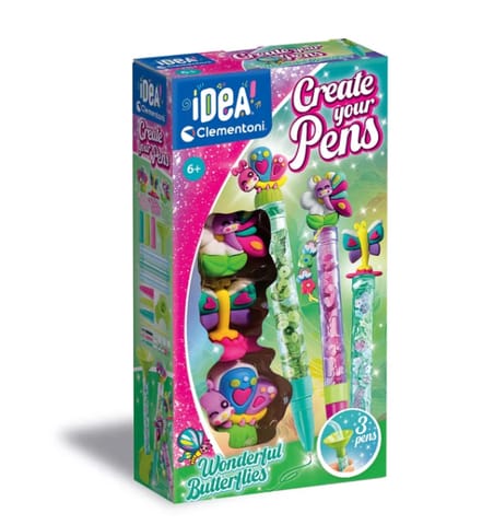 ⁨Idea Art Zestaw Mini Fabryka Długopisów Motylki Clementoni 18169⁩ w sklepie Wasserman.eu