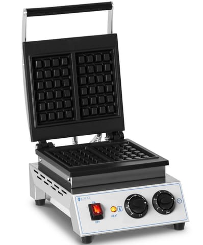 ⁨Rectangular waffle maker for 2 waffles 170 x 210 mm TEFLON 1500 W⁩ at Wasserman.eu