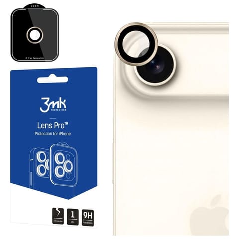 ⁨Ochrona na obiektyw aparatu 3MK Lens     Protection Pro do Apple iPhone Air złoty⁩ w sklepie Wasserman.eu