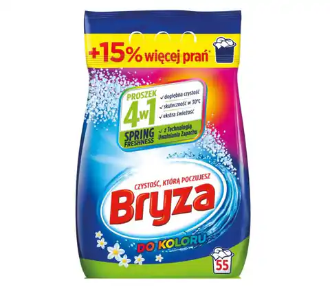 ⁨BRYZA  4w1 proszek SPRING FRESHNESS Kolor 3,575kg / 55 prań⁩ w sklepie Wasserman.eu