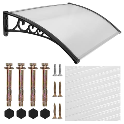 ⁨Daszek nad drzwi Sano 80x120cm czarny⁩ w sklepie Wasserman.eu